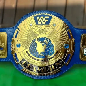 WWF Championship Belts - Premium Gold Plated Intercontinental Edition 4mm Plates - Adult Sized