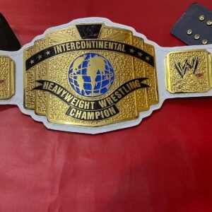 WWE Cody Rhodes Intercontinental Championship Belt Replica | 4mm Zinc, Gold Plated / White Leather Straps
