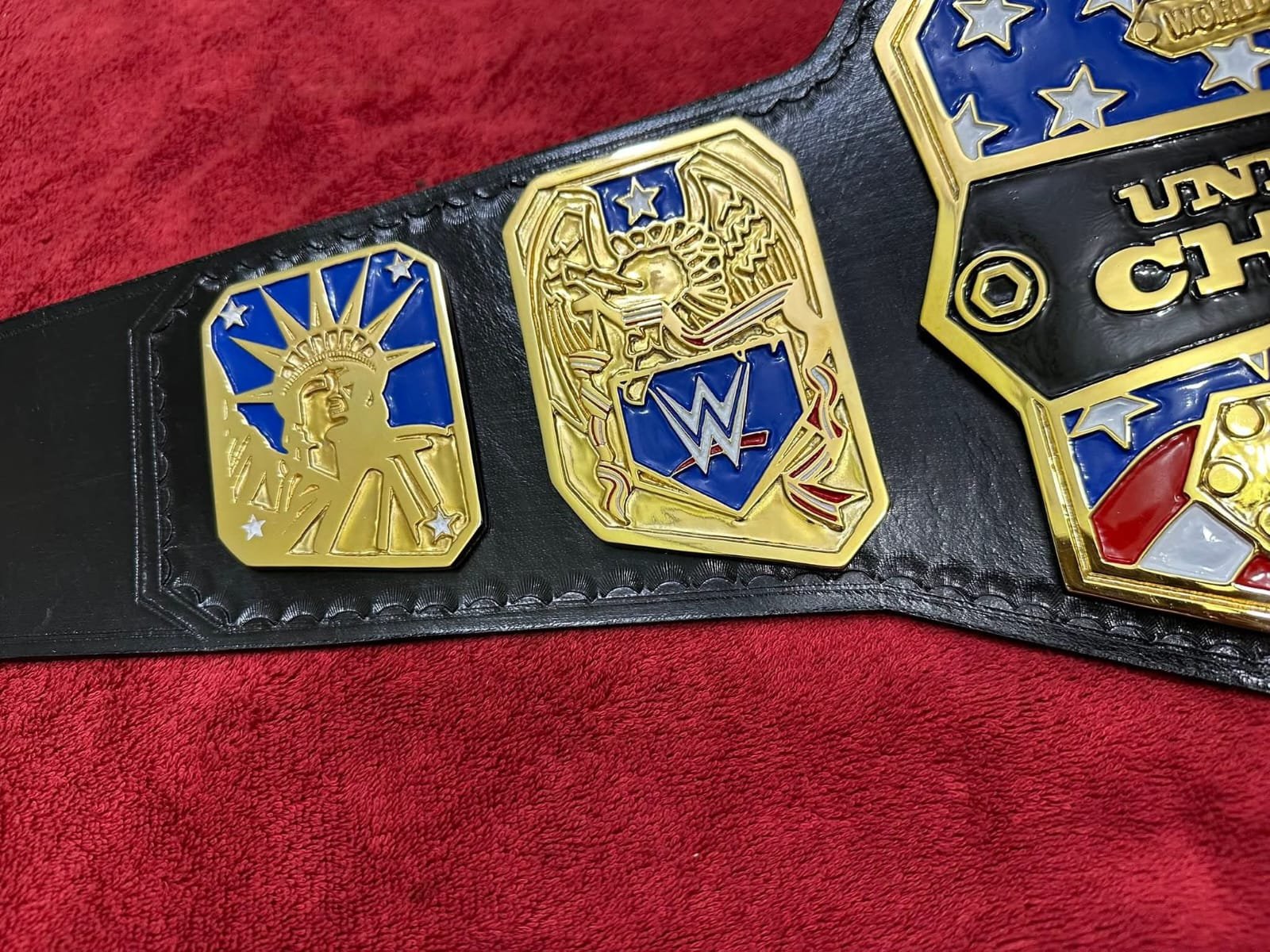 ap_1_c36497ad-9af1-4382-bef4-8b21af644291 WWE UNITED STATES Brass Championship Title Belt 4MM Zinc Adult - Image 2