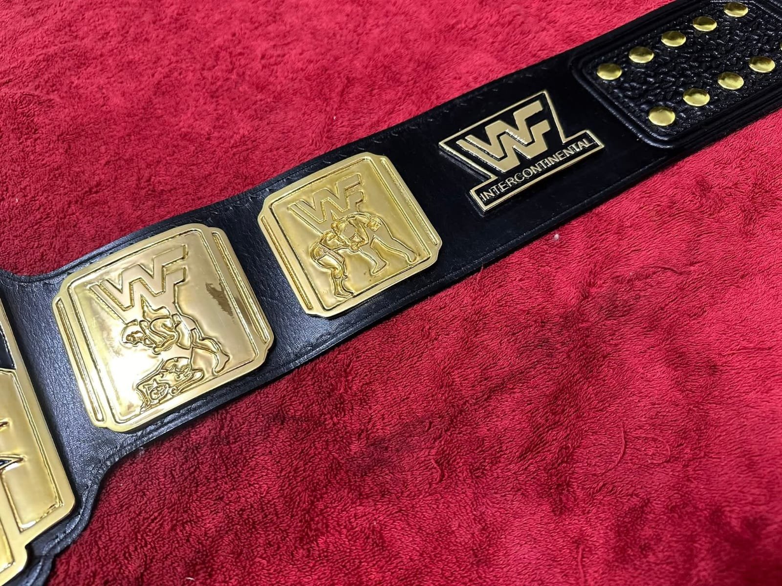 ba_2 Wwf Intercontiental Wrestling Championship Replica Title Belt 4MM Zinc Adult Size - Image 3