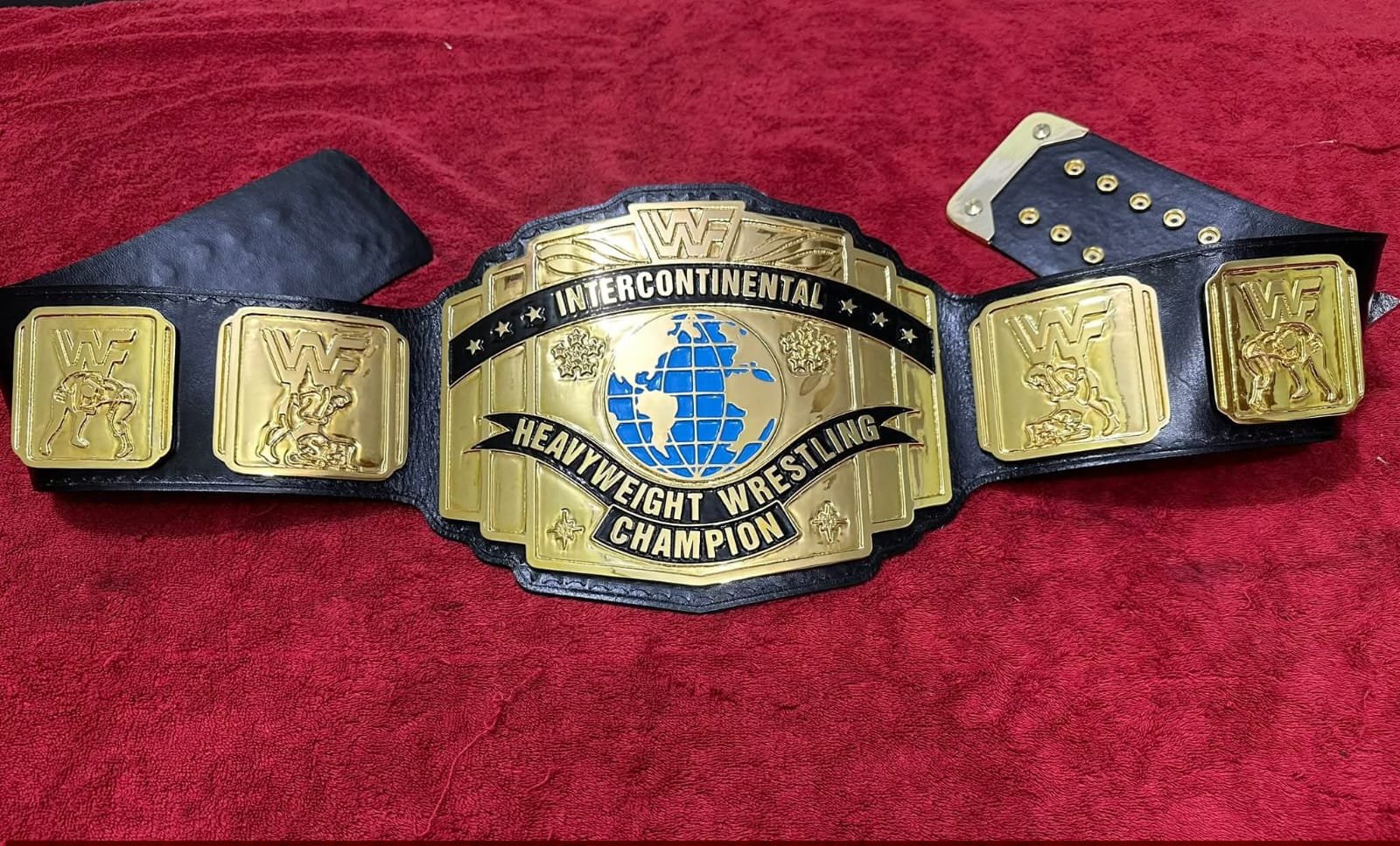ba_6 Wwf Intercontiental Wrestling Championship Replica Title Belt 4MM Zinc Adult Size