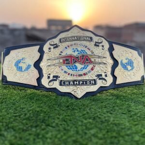 TNA International Heavyweight Wrestling Championship Belt 4mm Zinc Adult