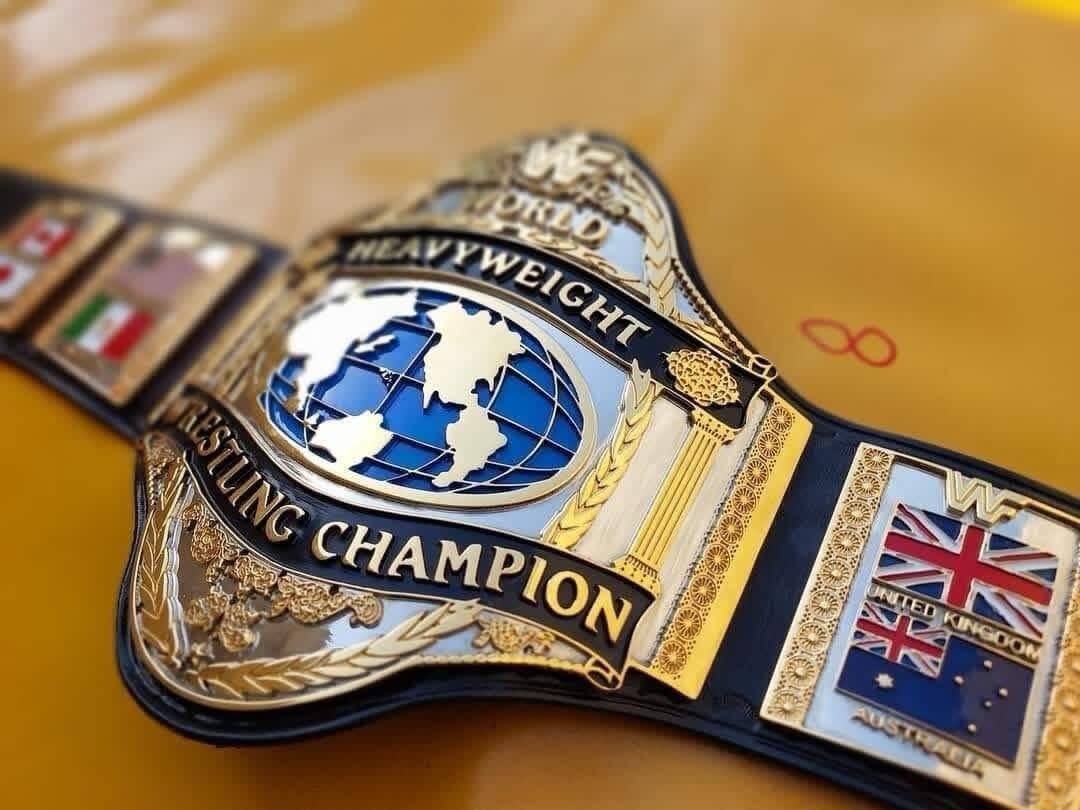j_6 WWF Hulk Hogan 86 World Heavyweight Wrestling Championship Belt | CNC Detailed 4mm Zinc Plates - Image 2