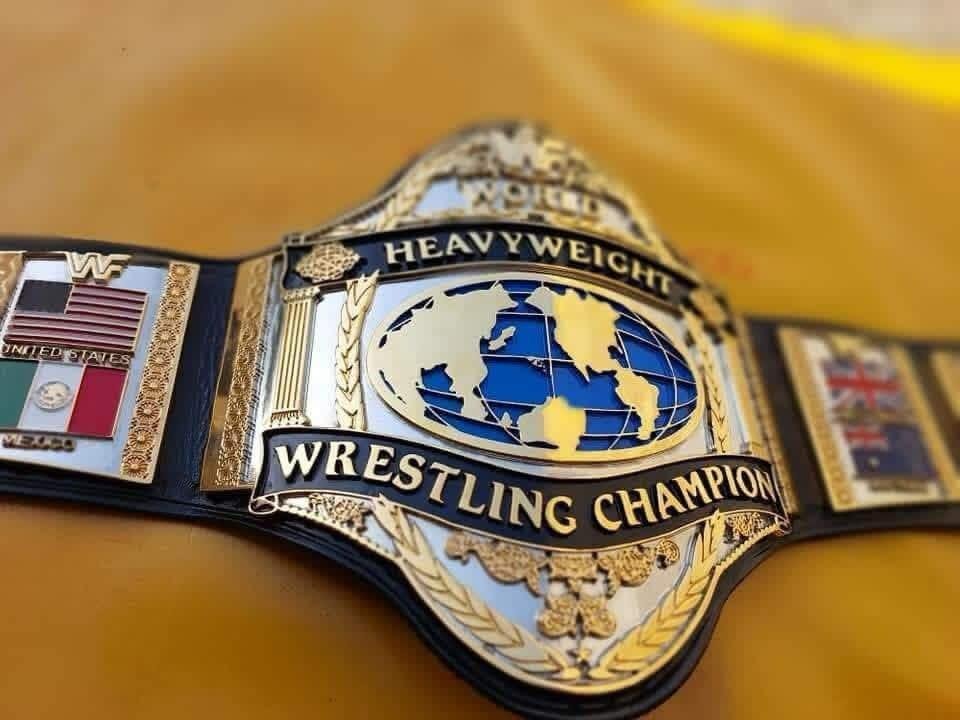 j_7 WWF Hulk Hogan 86 World Heavyweight Wrestling Championship Belt | CNC Detailed 4mm Zinc Plates