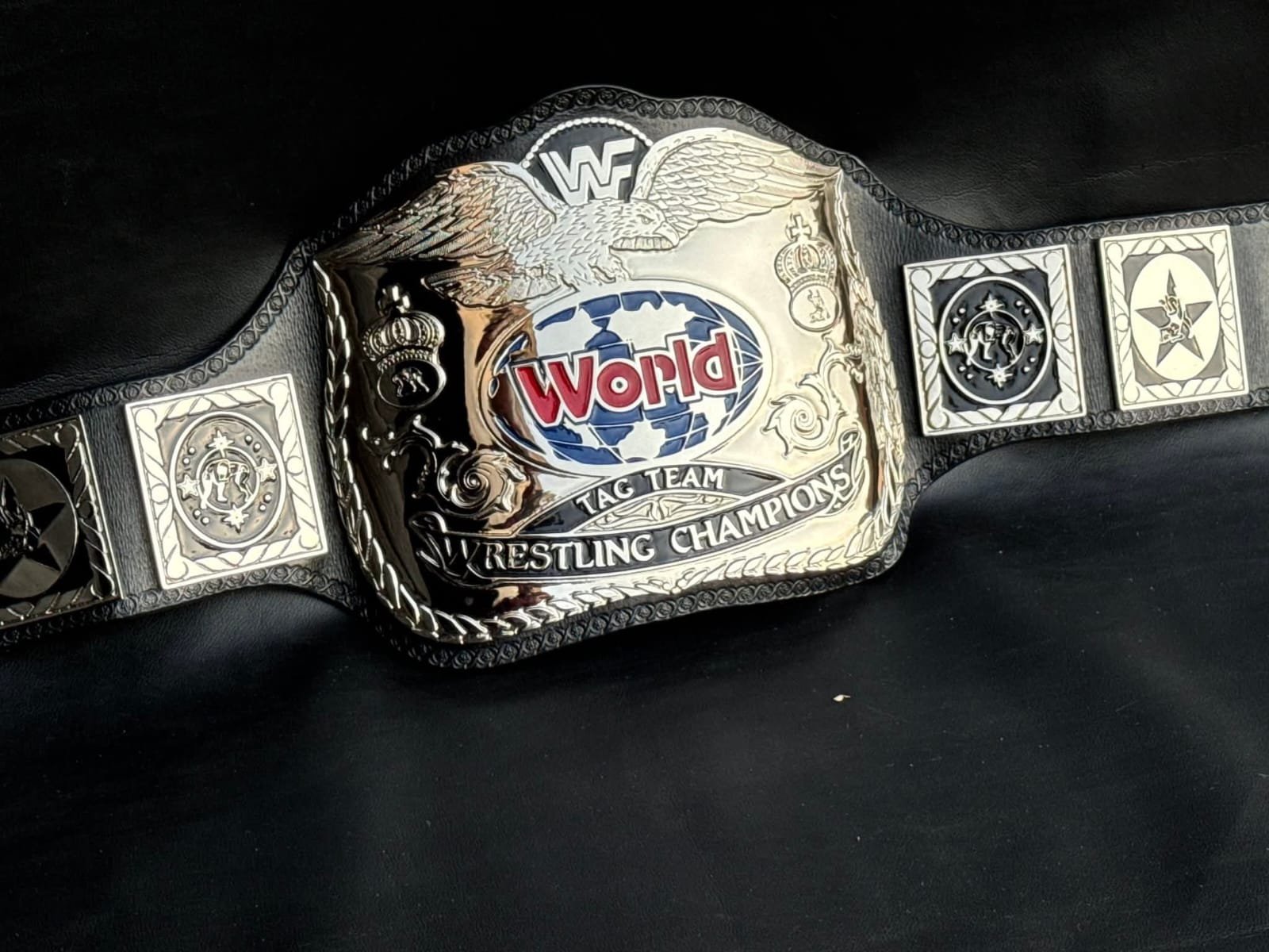 l_2 Premium CNC 3D British Bulldog WWF Tag Team Championship Title Belt – 4MM Zinc Nickle Replica