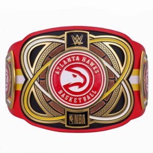 Atlanta Hawks NBA 2mm Championship Belt Gold Plated Real Leather