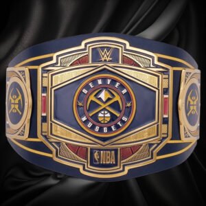 Denver Nuggets NBA mm Championship Belt Gold Plated Real Leather