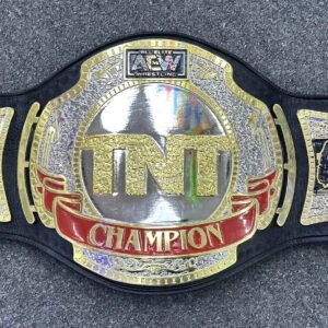 All Elite AEW TNT Wrestling Championship Replica Title Belt Adult Size 2mm Brass - Free Shipping - Genuine Leather Strap