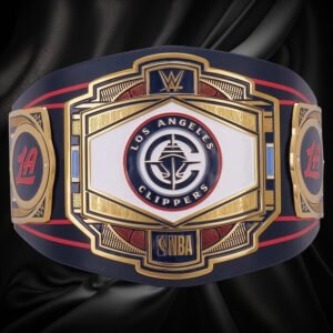 Los Angeles Clippers NBA 2mm Championship Belt Gold Plated Real Leather