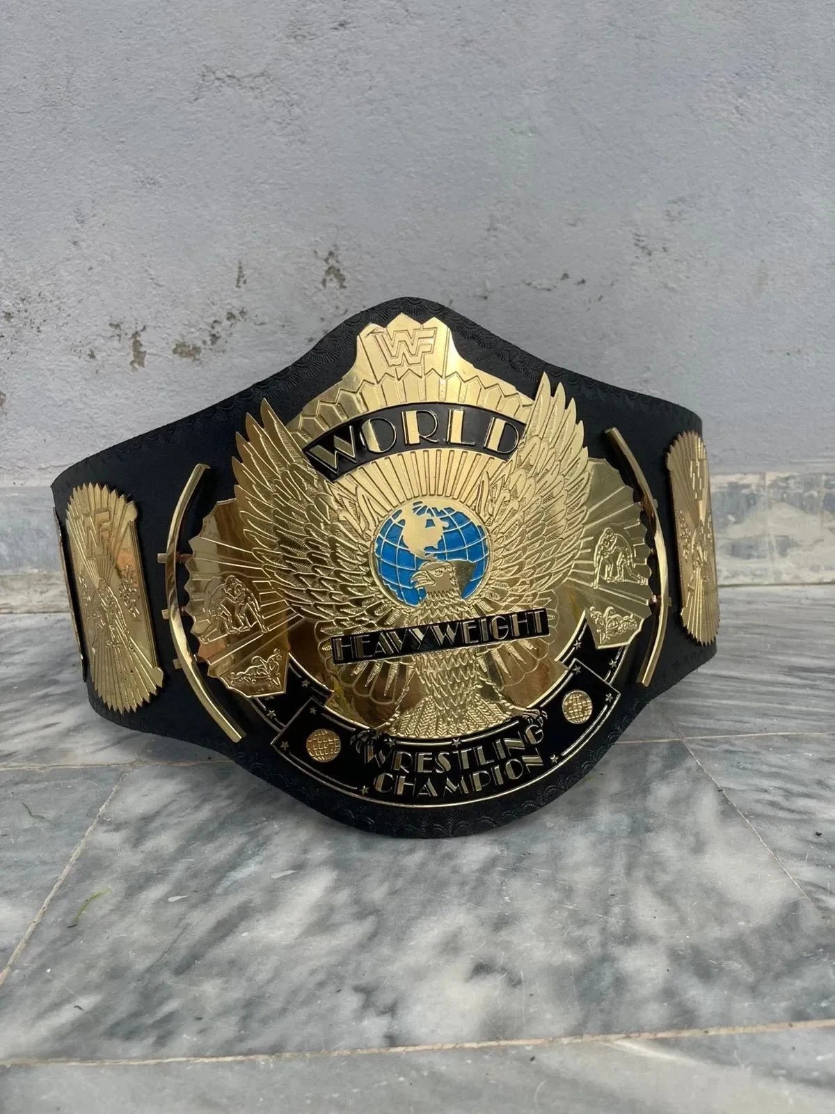 s-l1600_33 Wwf Winged Eagle Championship Wrestling Replica Title Belt Brass 2mm Adult size - Image 7