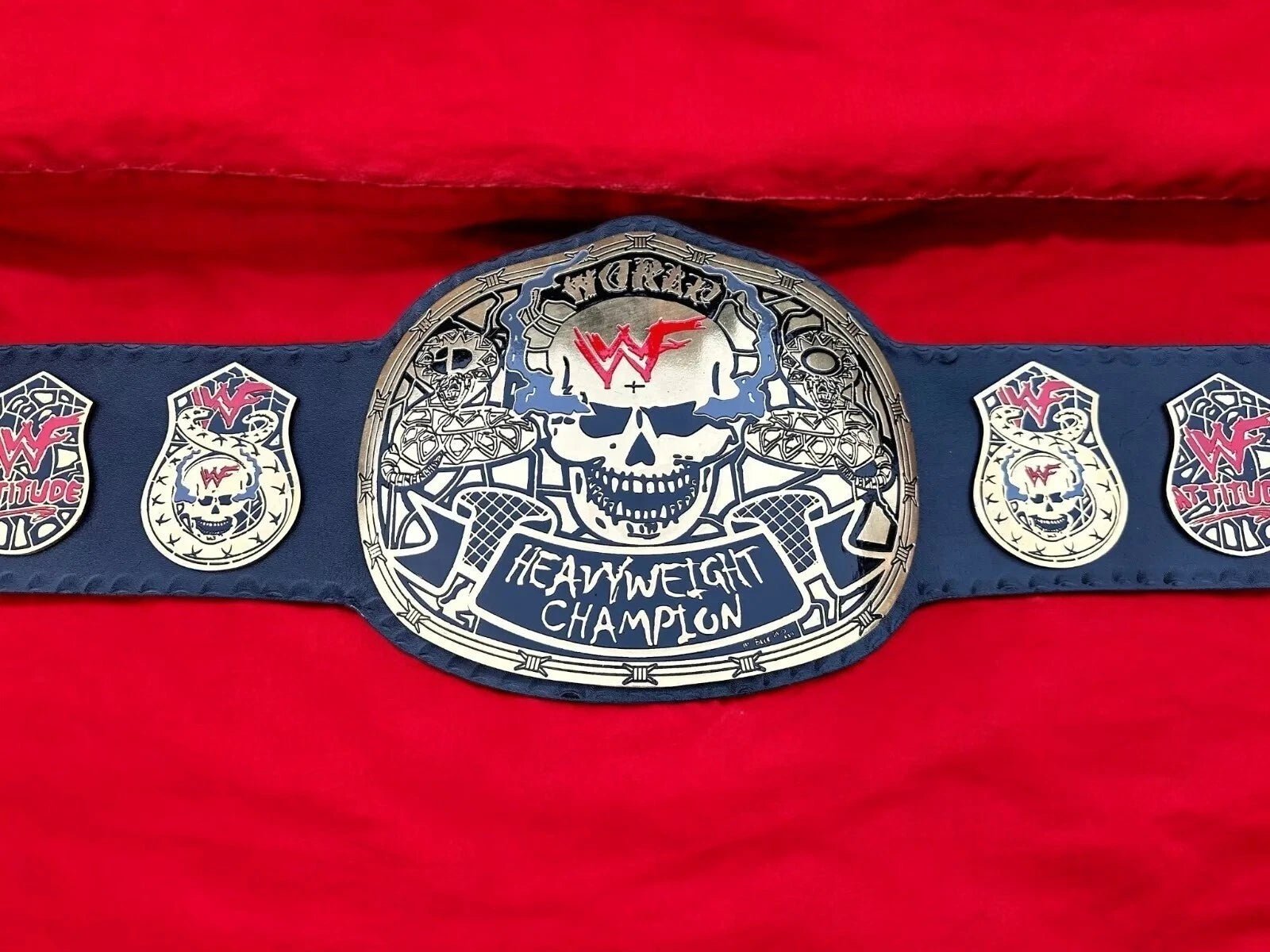 s-l1600_35 Wwf Smoking Skull Stone Cold World Heavyweight Championship Belt Back Snak Skin 2MM Brass
