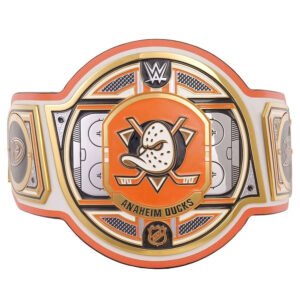 Anaheim Ducks NHL 2mm Championship Belt Gold Plated Real Leather