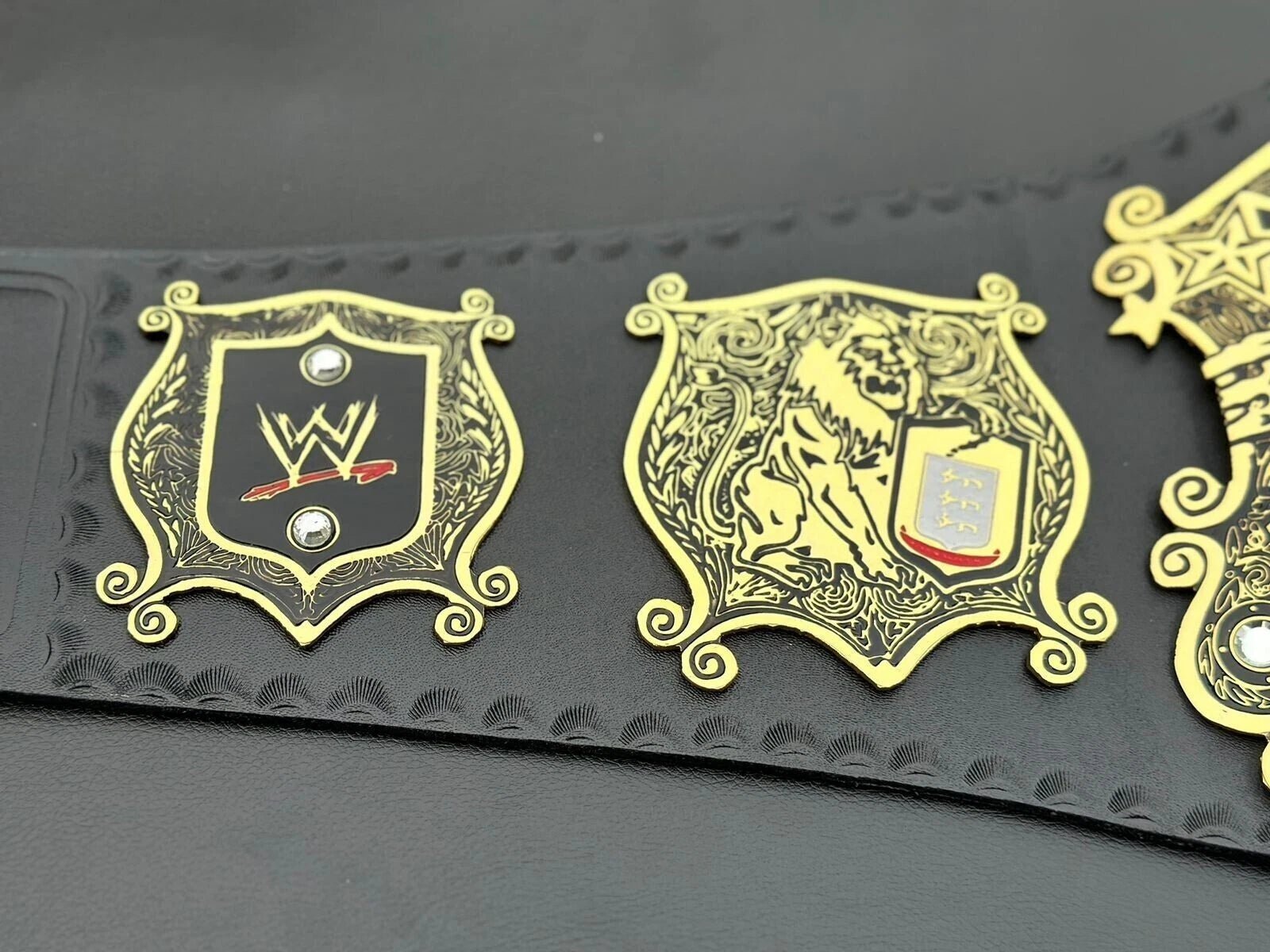 s-l1600_45 WWE Old Undisputed Heavyweight Wrestling Championship Replica Belt 2mm Brass Plates - Image 5