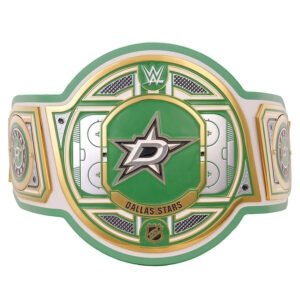 Dallas Stars NHL 2mm Championship Belt Gold Plated Real Leather