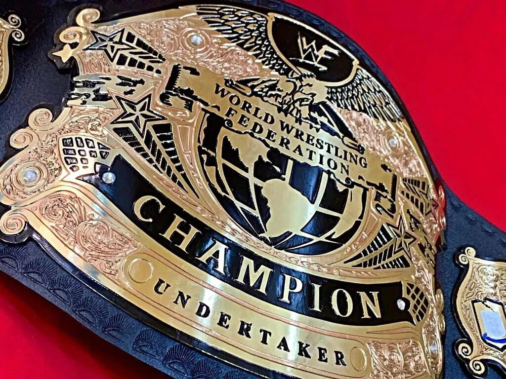 s-l1600_54 WWF Old undisputed championship replica title belt 2mm Brass Wrestling belt adult - Image 5