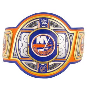 New York Islanders NHL 2mm Championship Belt Gold Plated Real Leather
