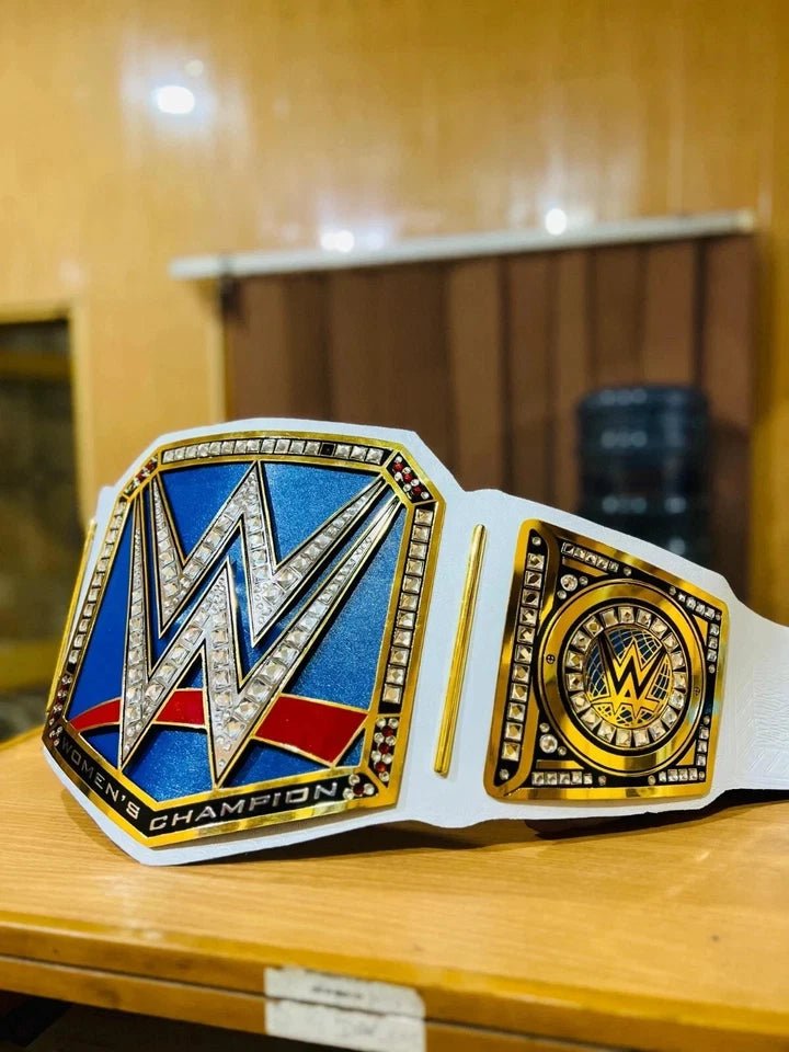 s-l960-2026-05-04T112706.373 WWE Smackdown WOMEN'S CHAMPIONSHIP REPLICA TITLE WRESTLING BELT ADULT SIZE 2MM BRASS - Image 3