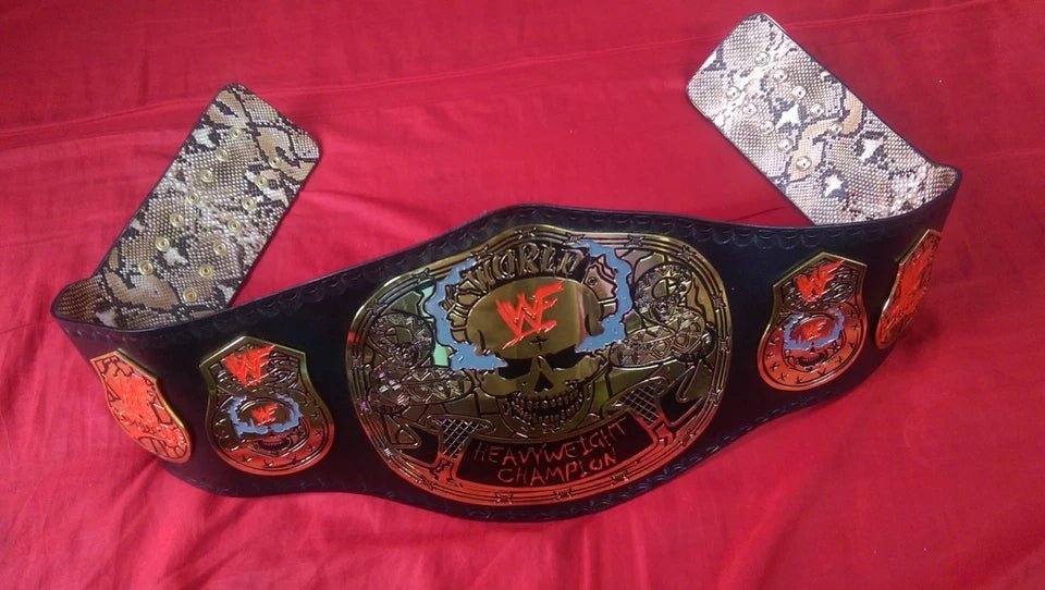 s-l960-2026-05-04T115752.366 Wwf Smoking Skull Stone Cold World Heavyweight Championship Belt Back Snak Skin 2MM Brass - Image 2