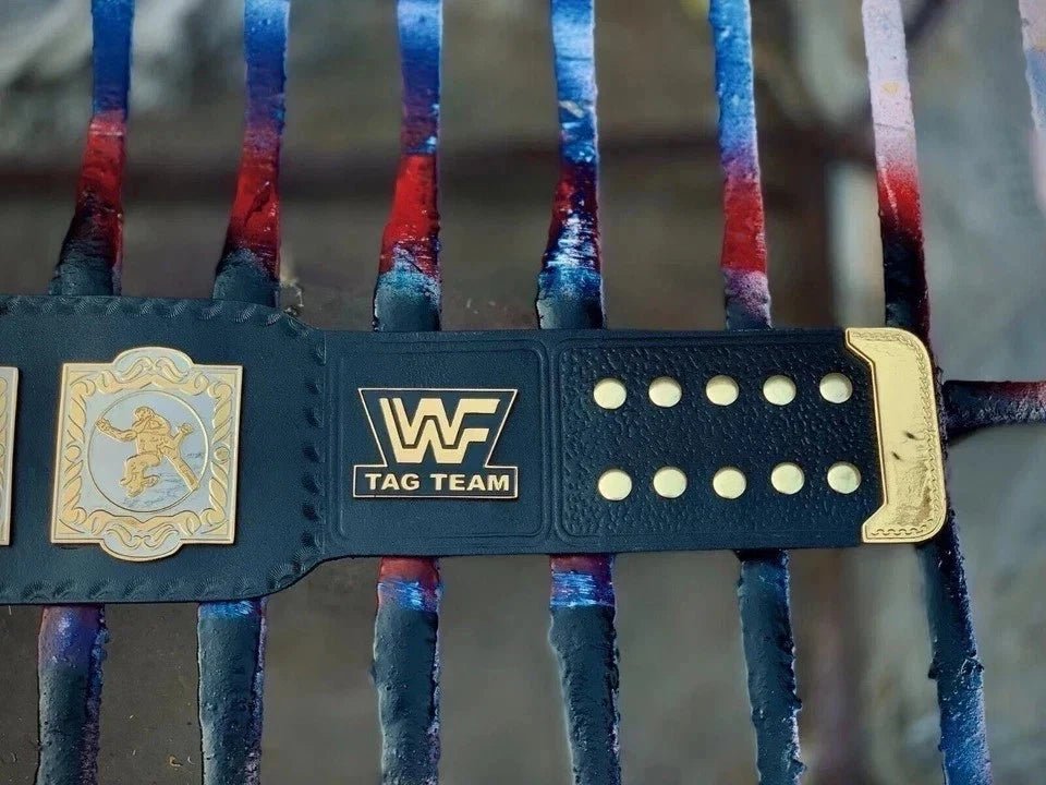 s-l960-2026-05-04T171035.109 WWF World Tag Team Dual Wrestling Championship Title Belt Brass 2mm Replica Belt Adult - Image 4