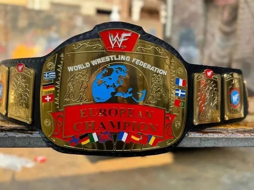 s-l960-2026-05-04T172919.972 WWF European Wrestling Championship Replica Belt Adult Size 2MM Brass - Image 2