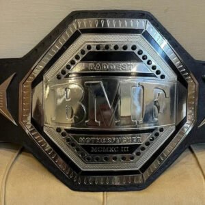 UFC BMF Replica Title Belt Championship Adult Size Brass Silver 2MM Leather