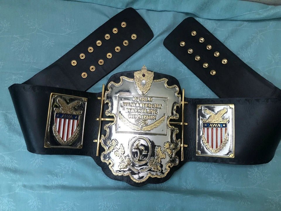 s-l960-2026-05-04T205845.684-2 AWA Heavyweight Wrestling Championship Belt 2mm brass plates Adult Size