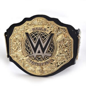 WWE New World Heavyweight Championship Title Belt -Gold Edition Wrestling Belt Collector 6MM