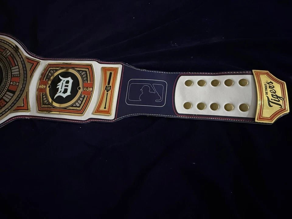 s-l960-2026-05-08T160406.418 Detroit Tigers MLB Championship Title Belt Adult Size Raplica 2MM Brass - Image 5