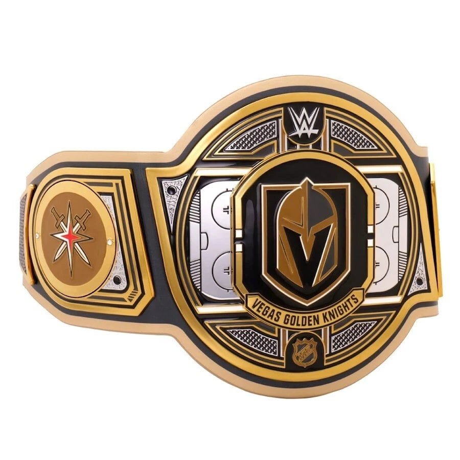 s-l960-2026-05-09T132510.351 Vegas Golden Knights NHL 2mm Championship Belt Gold Plated Real Leather - Image 2