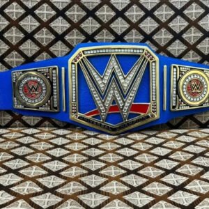 WWE Blue Universal Heavy Weight Championship Replica Title Belt Blue Adult Size 4mm Zinc