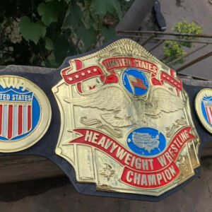 NWA United State Heavyweight Championship belt Replica 2mm Brass Black leather