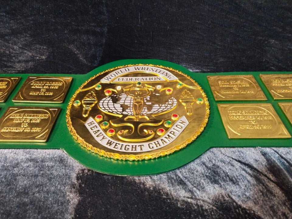 s-l960_52_66add216-c44d-4b5e-b3bc-4e3e74adacce-1 Big Green World Heavyweight Wrestling Championship Replica Belt 4mm Zinc - Image 7