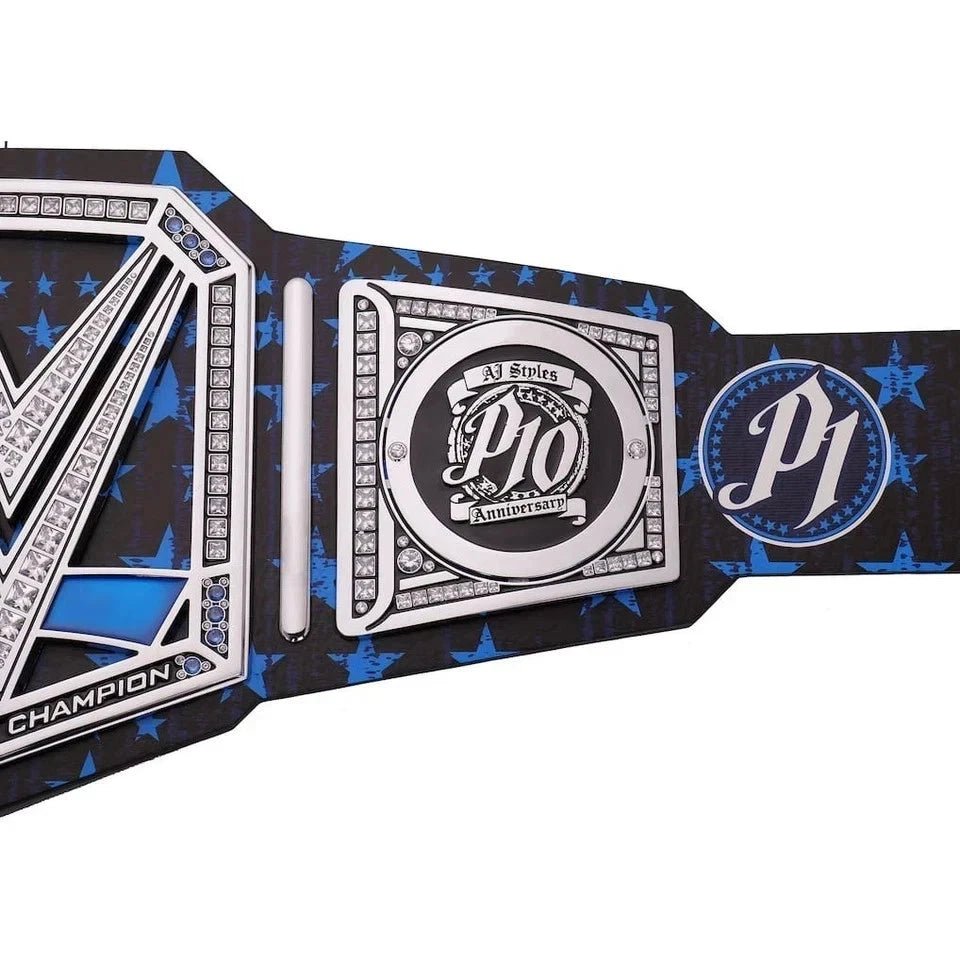 s-l960_78_208388b2-ba4c-4115-b286-9fbd4abbaa2a WWE New AJ 10th Anniversary Signatures Series Championship Phenomenal P1 Belt 2MM Brass - Image 3