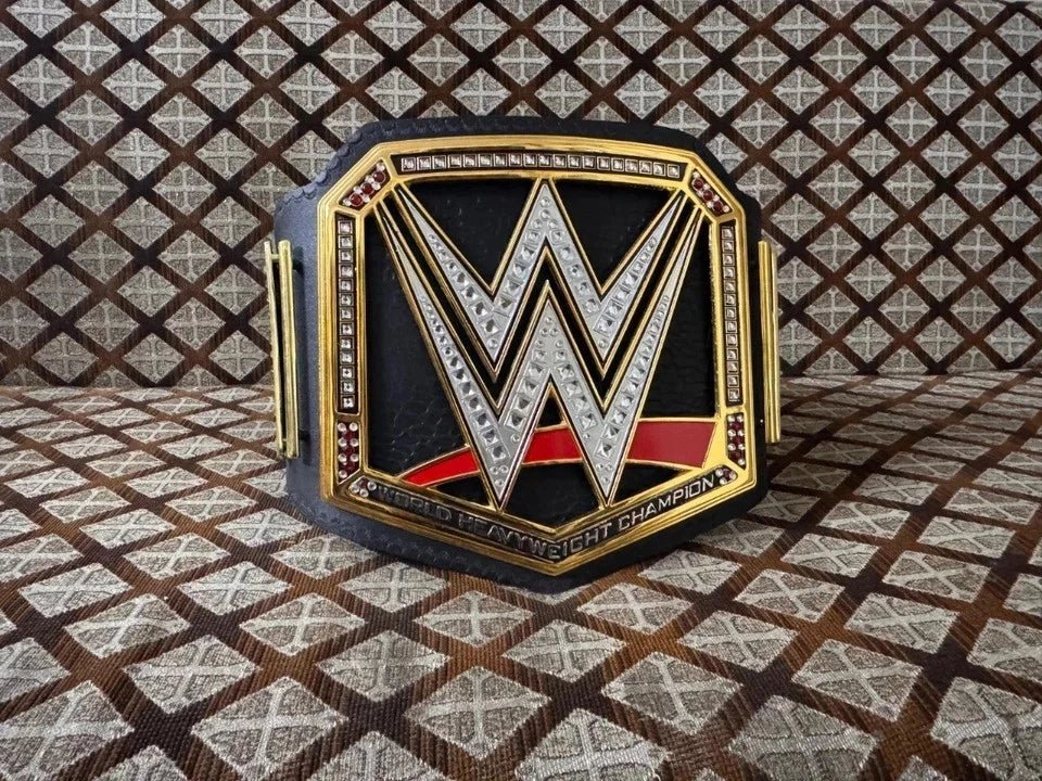 s-l960_aff80069-4bfa-4883-8ea8-2819f0e728d4 WWE WORLD HEAVYWEIGHT UNIVERSAL CHAMPIONSHIP TITLE BRASS BELT BLACK ADULT SIZE 4MM ZINC - Image 8